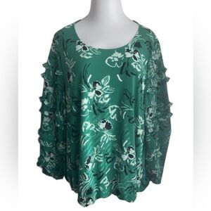 ALFANI-Plus Size 4X women’s Green Top